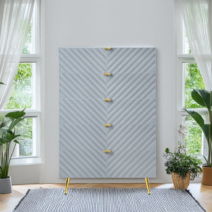 Acme Gaines Gray High Gloss Finish Chest