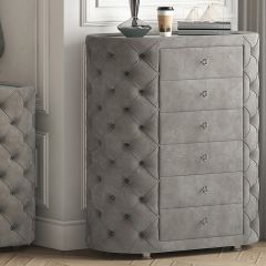 Acme Perine Gray Velvet Chest