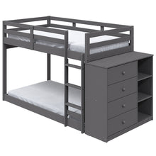Load image into Gallery viewer, Acme Gaston Twin/Twin Bunk Bed W/4 Drawers &amp; 3 Compartments