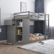 Load image into Gallery viewer, Acme Gaston Twin/Twin Bunk Bed W/4 Drawers &amp; 3 Compartments