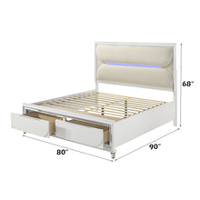 Load image into Gallery viewer, Acme Tarian EK Bed W/LED &amp; Storage