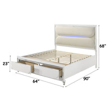Load image into Gallery viewer, Acme Tarian Queen Bed W/LED &amp; Storage
