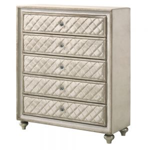 Acme Lucienne Beige Velvet Chest