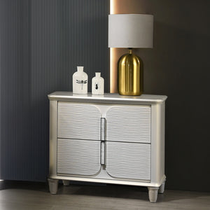 Acme Laveda Pearl White  Nightstand