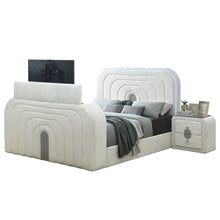 Load image into Gallery viewer, Acme Shelyn Queen Bed w/LED, TV Cabinet, Fireplace &amp; Bluetooth