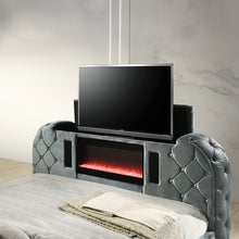 Load image into Gallery viewer, Acme Kana Eastern King Bed w/LED, Fireplace &amp; TV Stand
