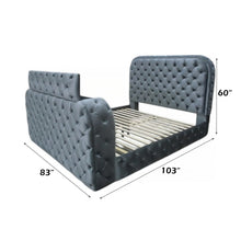 Load image into Gallery viewer, Acme Kana Eastern King Bed w/LED, Fireplace &amp; TV Stand