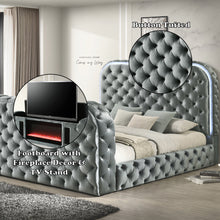 Load image into Gallery viewer, Acme Kana Eastern King Bed w/LED, Fireplace &amp; TV Stand