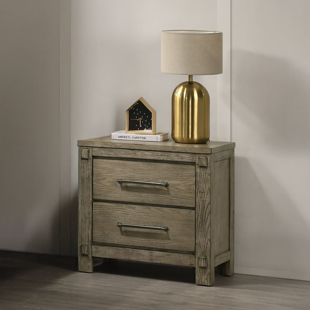 Acme Colton Antique White Oak  Nightstand