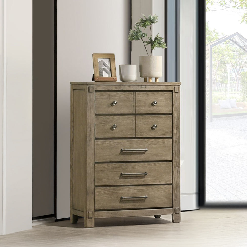 Acme Colton Antique White Oak  Chest