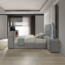 Load image into Gallery viewer, Acme Shelyn Queen Bed w/Led, TV Stand, Fireplace &amp; Bluetooth