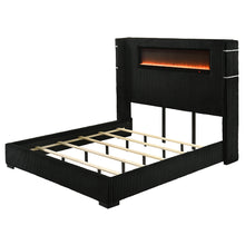 Load image into Gallery viewer, Acme Garner EK Bed w/Fireplace, LED, Reading Light, Speaker, Bluetooth &amp; USB