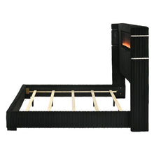 Load image into Gallery viewer, Acme Garner EK Bed w/Fireplace, LED, Reading Light, Speaker, Bluetooth &amp; USB