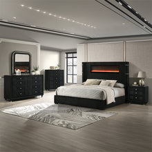 Load image into Gallery viewer, Acme Garner Queen Bed w/Fireplace, LED, Reading Light, Speaker, Bluetooth &amp; USB