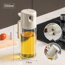 Load image into Gallery viewer, 2 In 1 Oil Sprayer Bottle BBQ Cooking Oil Dispenser Olive Oil Pourers Sprayer Kitchen Baking Oil Mister Vinegar Bottle