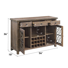 Load image into Gallery viewer, Acme Raphaela Server W/Cup Holder &amp; Wine Rack