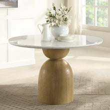 Load image into Gallery viewer, Acme Kala Round Dining Table w/Marble Top