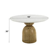 Load image into Gallery viewer, Acme Kala Round Dining Table w/Marble Top