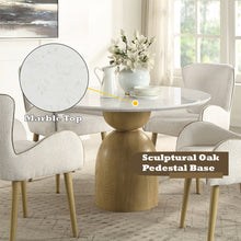 Load image into Gallery viewer, Acme Kala Round Dining Table w/Marble Top