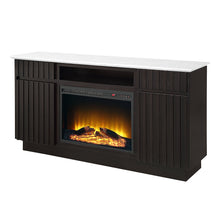 Load image into Gallery viewer, Acme Jaramillo Server w/Natural Marble Top &amp; Fireplace