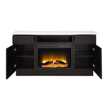 Load image into Gallery viewer, Acme Jaramillo Server w/Natural Marble Top &amp; Fireplace
