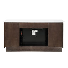 Load image into Gallery viewer, Acme Jaramillo Server w/Natural Marble Top &amp; Fireplace