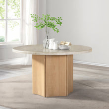 Load image into Gallery viewer, Acme Qwin Round Dining Table W/Marble Top