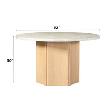 Load image into Gallery viewer, Acme Qwin Round Dining Table W/Marble Top
