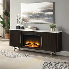 Load image into Gallery viewer, Acme Clayten Server w/Marble Top &amp; Fireplace