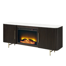Load image into Gallery viewer, Acme Clayten Server w/Marble Top &amp; Fireplace