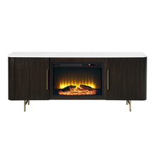 Load image into Gallery viewer, Acme Clayten Server w/Marble Top &amp; Fireplace