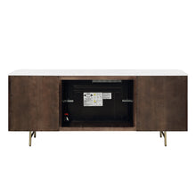 Load image into Gallery viewer, Acme Clayten Server w/Marble Top &amp; Fireplace