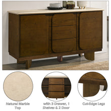 Load image into Gallery viewer, Acme Kasha Server w/Natural Marble Top