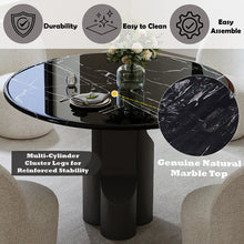 Load image into Gallery viewer, Acme Kinton Round Dining Table w/Natural Marble Top