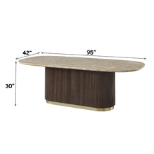 Load image into Gallery viewer, Acme Clayten Dining Table w/Natural Marble Top