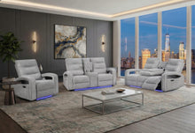 Load image into Gallery viewer, Global Furniture U6611 Grey 15 Pwr Rec Sofa/Pwr Console Rec Loveseat/Power Recliner