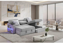 Load image into Gallery viewer, Global Furniture U0214 Grey Sofa Bed