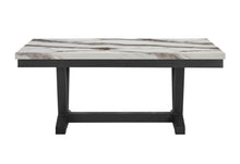 Load image into Gallery viewer, Global Furniture D1319DT Blk/Wht And 6 D1319DC Lt Grey Dining Room Groupset