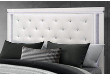 Load image into Gallery viewer, Global Furniture Alina White King Bed With Led
