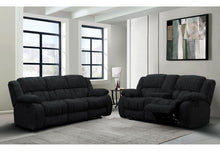 Load image into Gallery viewer, Global Furniture U250 Ebony Console Reclining Loveseat