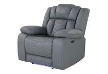 Load image into Gallery viewer, Global Furniture U7068 Grey 10 Pwr Rec Sofa/Pwr Con Rec Loveseat With Led