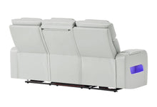 Load image into Gallery viewer, Global Furniture U8611 Blanche Silver Pwr Rec Sofa With Phr And Led