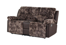 Load image into Gallery viewer, Global Furniture U6028 Brown Console Reclining Loveseat
