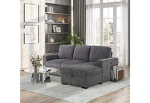 Load image into Gallery viewer, Global Furniture U2660 Grey L Sofa Bed Sectional Without Pullout