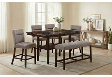 Load image into Gallery viewer, Global Furniture D4355 Brown Bar Table With 4 Bar Stools And Bench