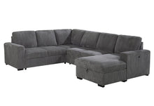 Load image into Gallery viewer, Global Furniture U2660 Grey Sectional W/Pull Out Sofa Bed