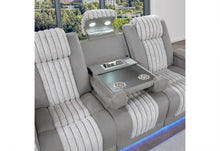 Load image into Gallery viewer, Global Furniture U8000 Grey Pwr Rec Sofa W/Phr, Ddt, Reading Light &amp; Led Light