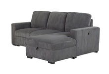 Load image into Gallery viewer, Global Furniture U2660 Grey L Sofa Bed Sectional Without Pullout