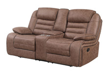 Load image into Gallery viewer, Global Furniture U2250 Brown Console Reclining Loveseat