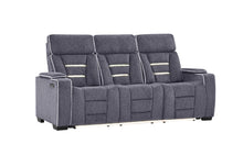 Load image into Gallery viewer, Global Furniture U1895 Grey P2 Reclining Sofa With Is And Led